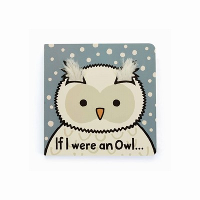 Jellycat If I Were An Owl Board and Bashful Owl Medium Australia | 025137IWM